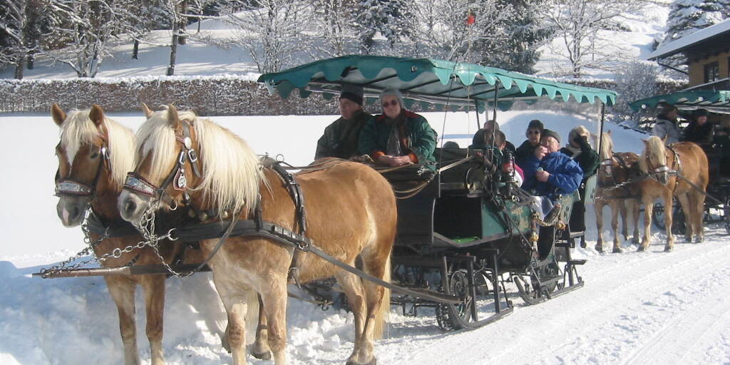 Private horse drawn sleigh ride in St.Wolfgang © Familie Strobl