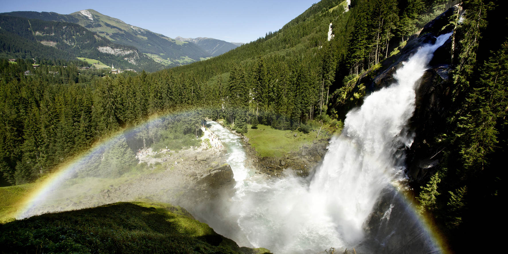 Krimml Waterfalls in the Hohe Tauern National Park © Krimmler Wasserfälle