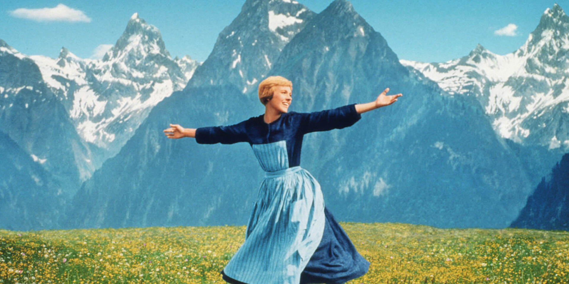 The Sound of Music film - Maria on the hill © 20th Century Fox