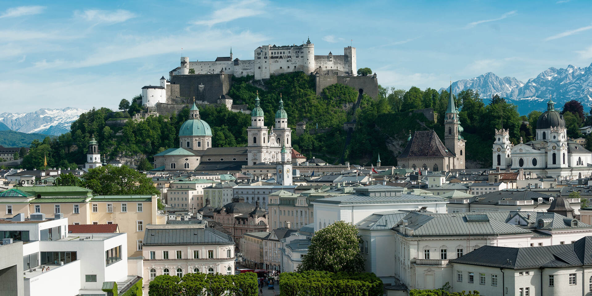Townscape of Salzburg and Fortress Hohensalzburg © Tourismus Salzburg GmbH