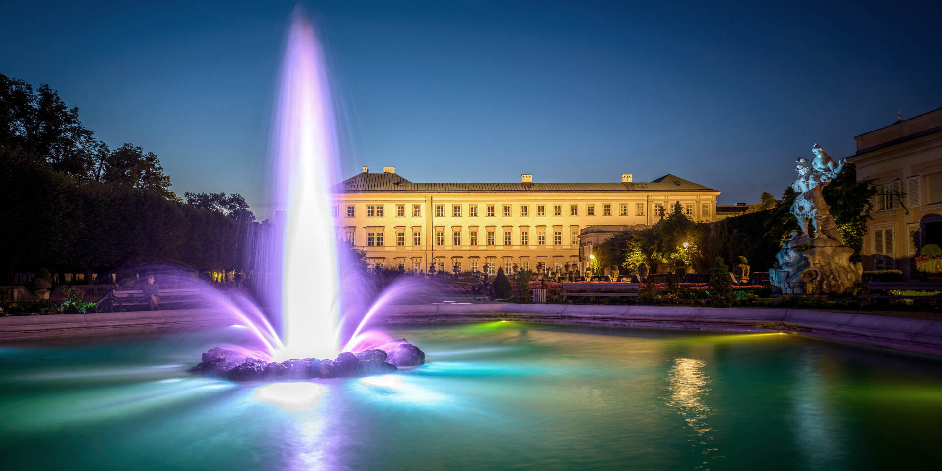 Mirabell Palace at night © Tourismus Salzburg GmbH