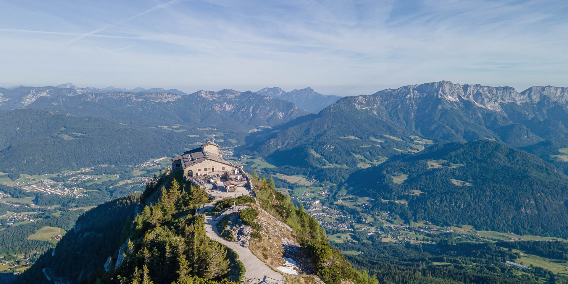  The Eagles Nest with a panoramic view over the mountains of Berchtesgaden