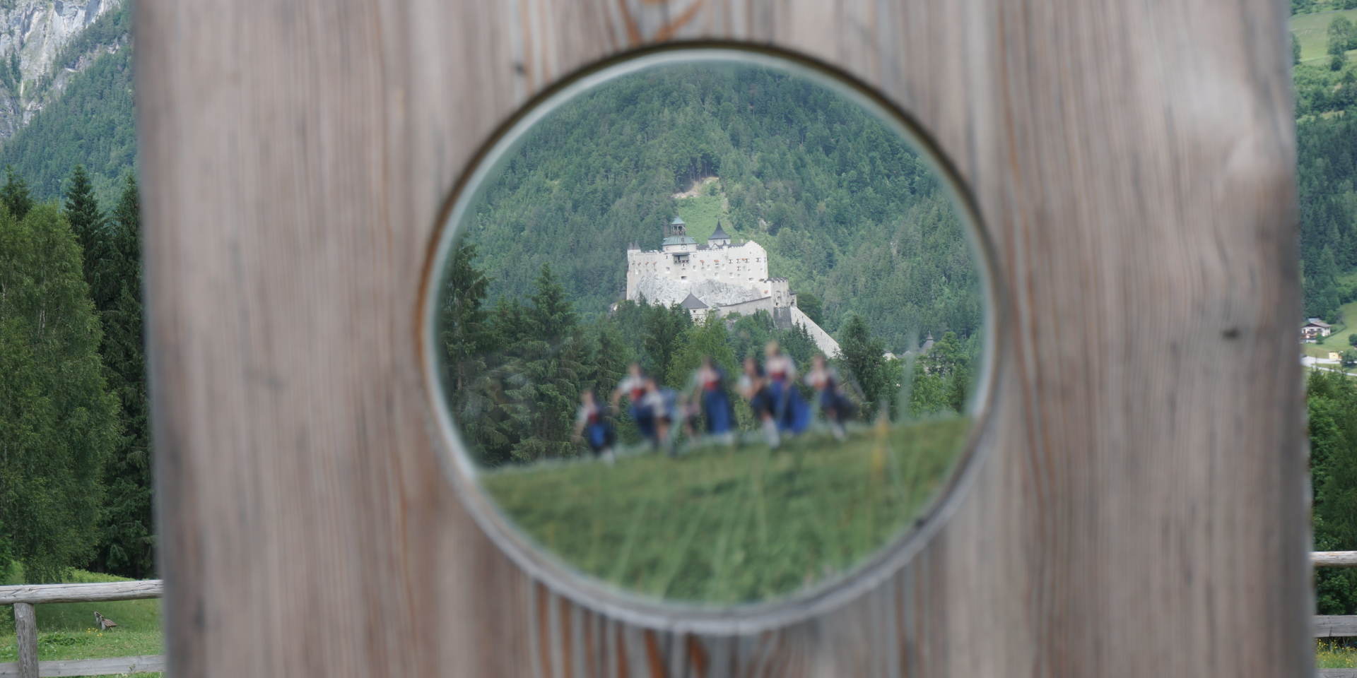 Der Sound of Music Trail - Fokus auf die Burg Hohenwerfen © Wolfgang Seifert