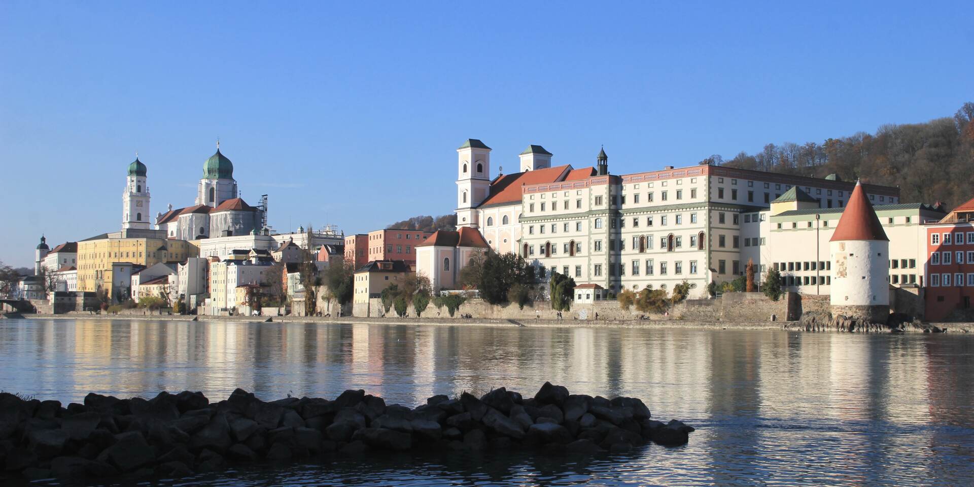 Passau - Blick auf Altstadt von der Innstadt © Stadt Passau