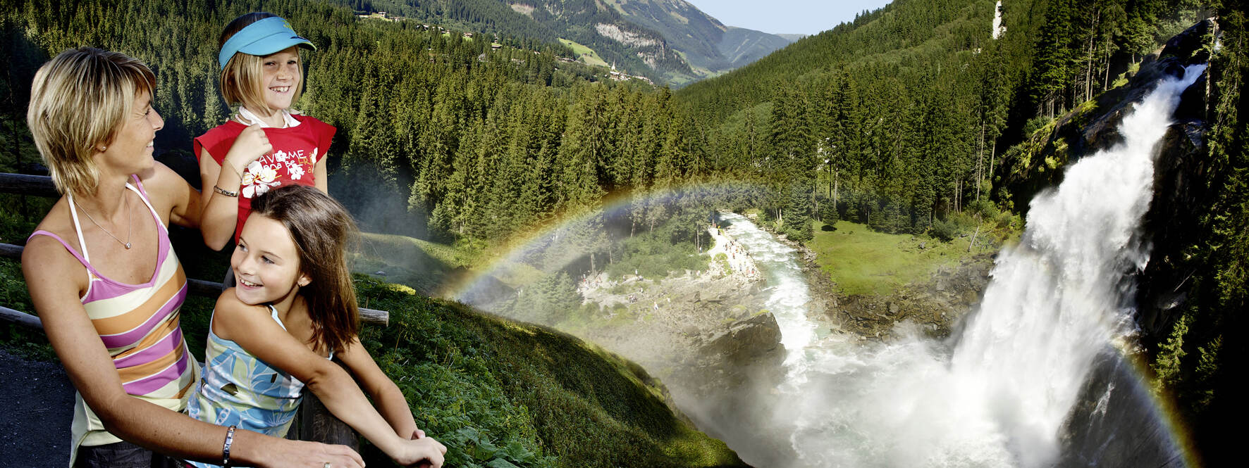 Krimml Waterfalls in the Hohe Tauern National Park © Krimmler Wasserfälle