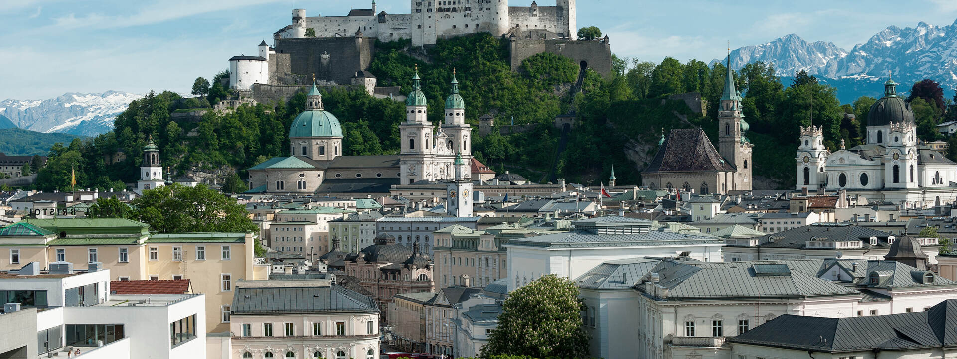 Townscape of Salzburg and Fortress Hohensalzburg © Tourismus Salzburg GmbH