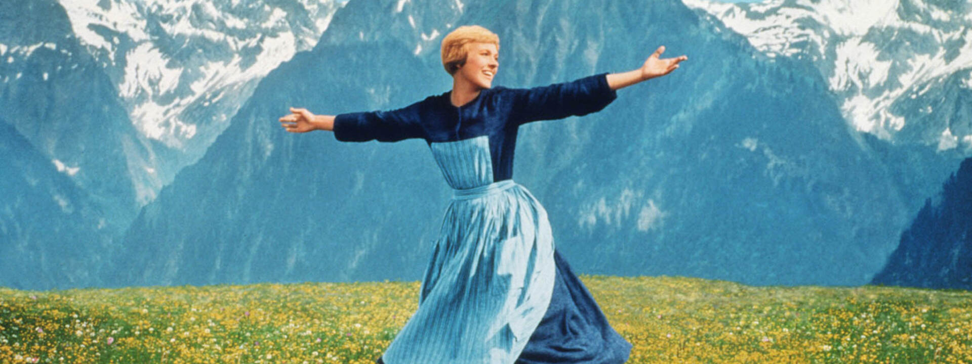 The Sound of Music film - Maria on the hill © 20th Century Fox