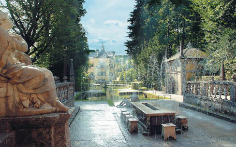 Schloss Hellbrunn - trick fountain © Tourismus Salzburg GmbH